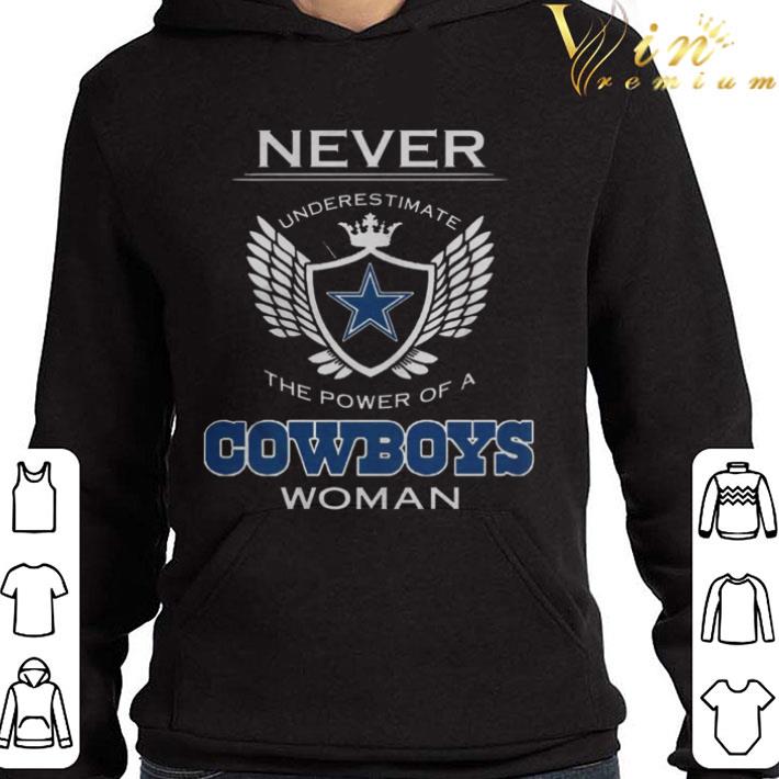 Never Underestimate The Power Of A Dallas Cowboys Woman shirt