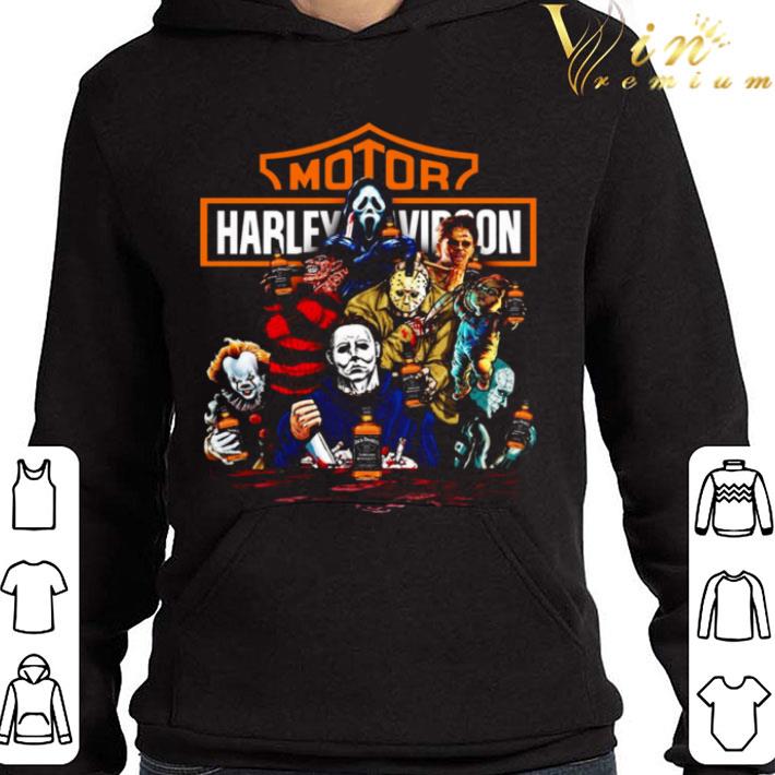 Harley Davidson mashup Horror Movie Characters and Jack Daniels shirt 3 Harley Davidson mashup Horror Movie Characters and Jack Daniels shirt