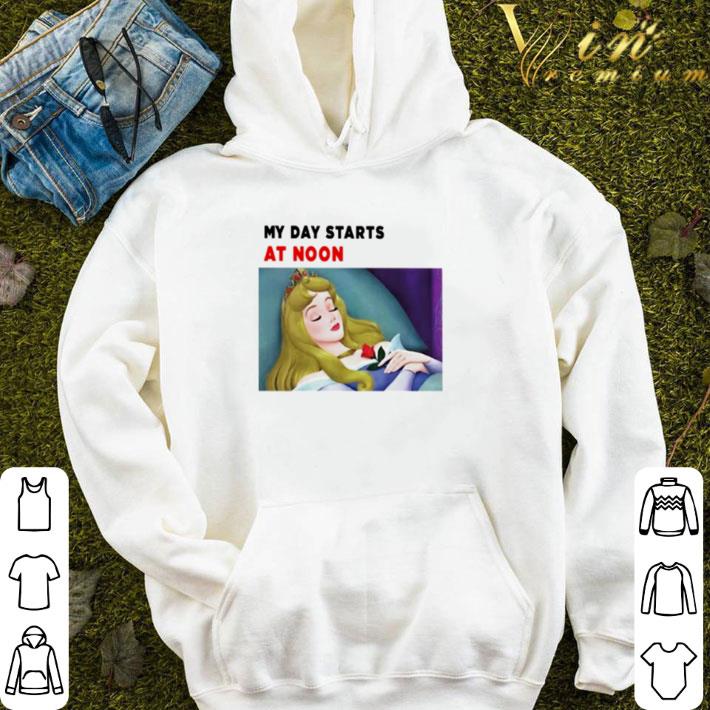 Aurora My day starts at noon shirt