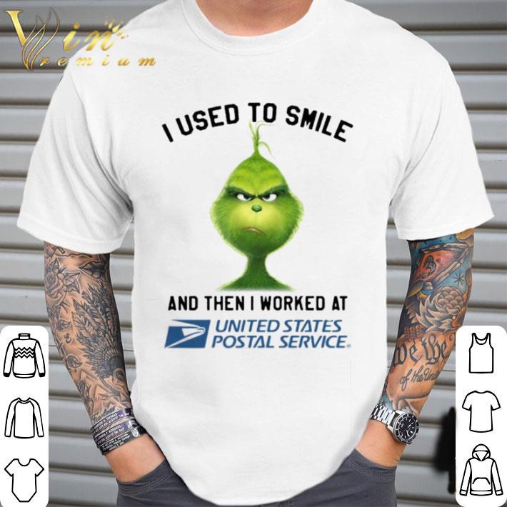 Grinch I Used To Smile And Then I Worked At United States Postal Service shirt Grinch I Used To Smile And Then I Worked At United States Postal Service shirt 2