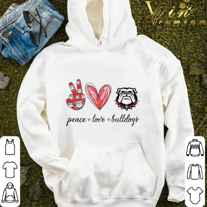 Georgia Bulldogs Peace Love Bulldogs shirt