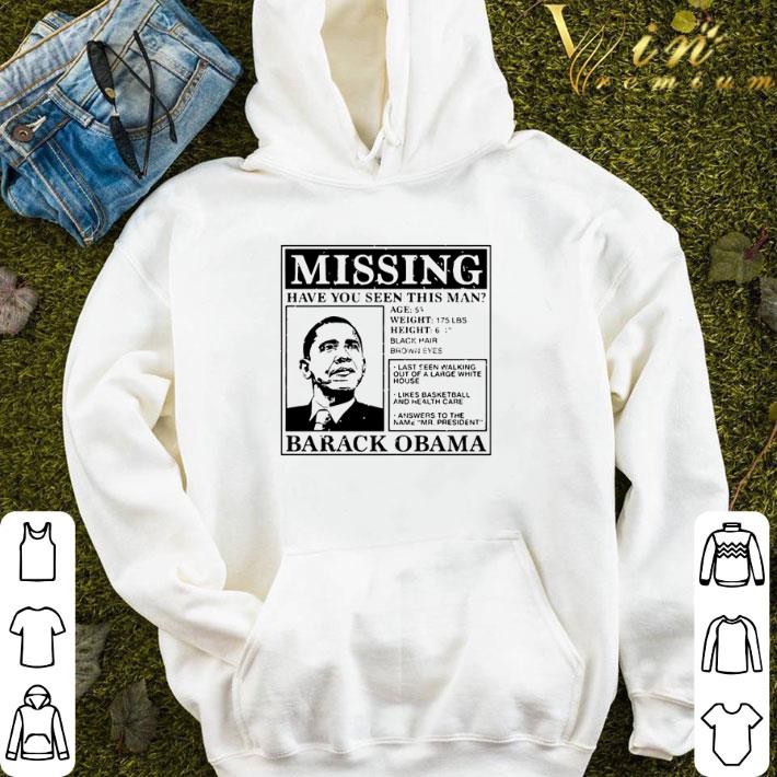 Barack Obama missing have you seen this man shirt