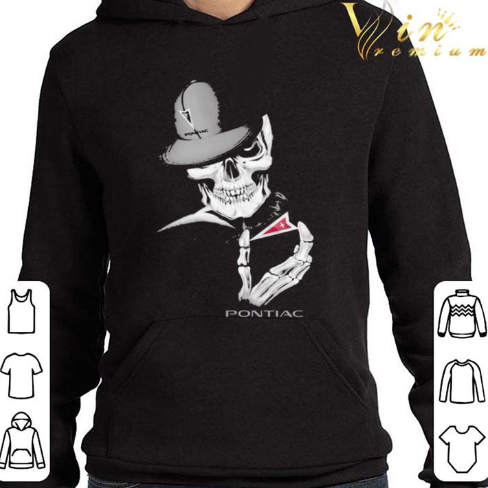 Skeleton skull pontiac logo shirt