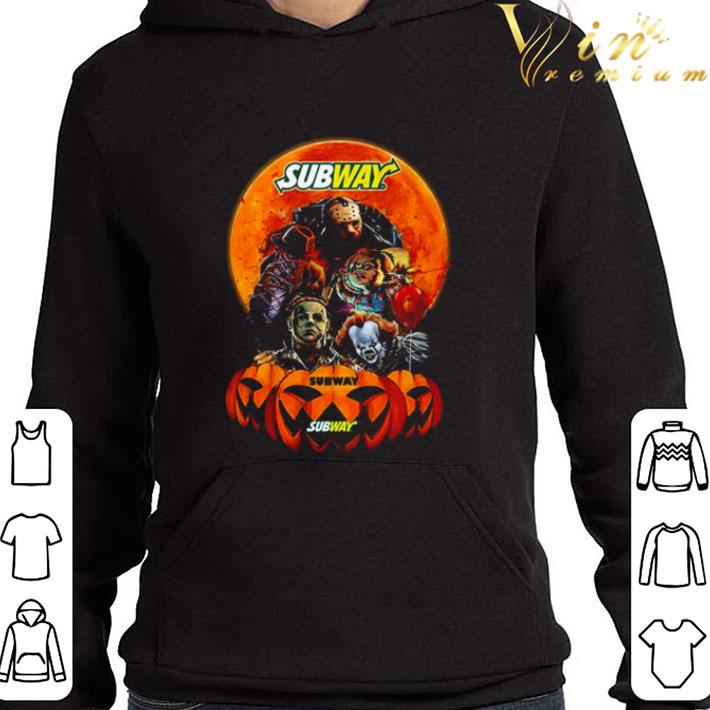 Horror Movie Characters Subway Halloween shirt