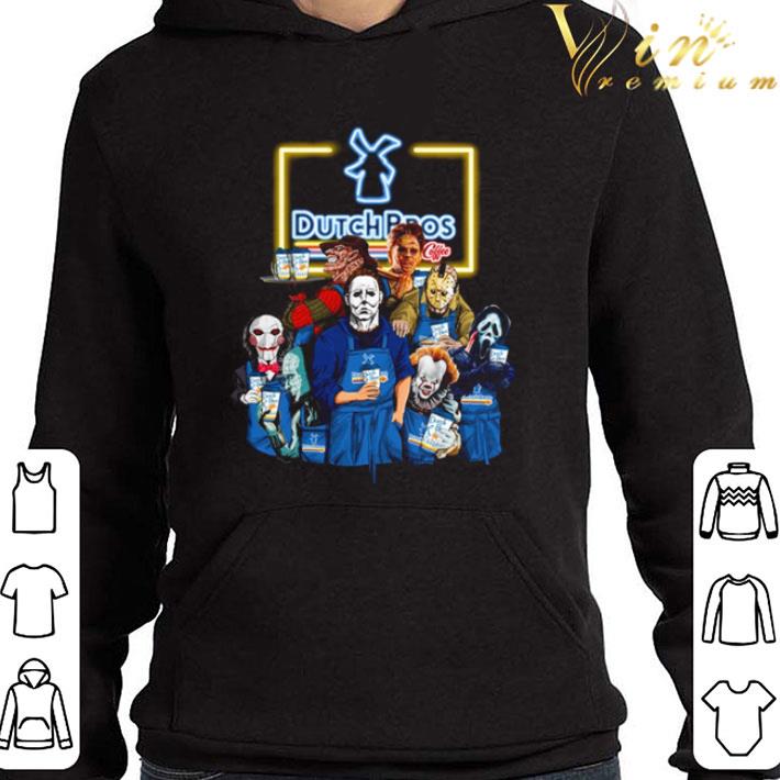Horror characters drink Dutch Bros Coffee shirt