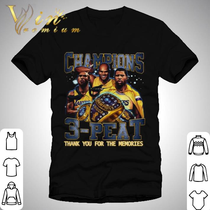 lakers 3 peat t shirt