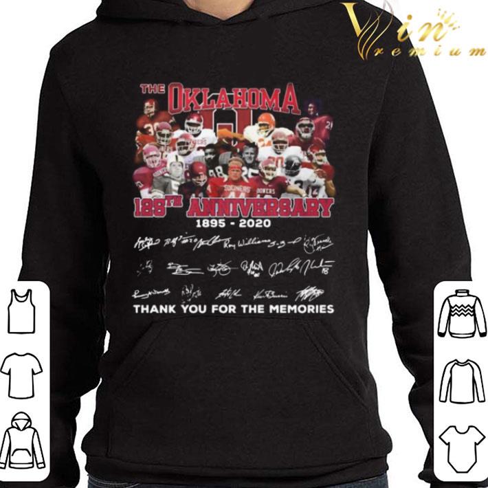 The Oklahoma Sooners 125th Anniversary 1895-2020 Signatures shirt 3 The Oklahoma Sooners 125th Anniversary 1895-2020 Signatures shirt