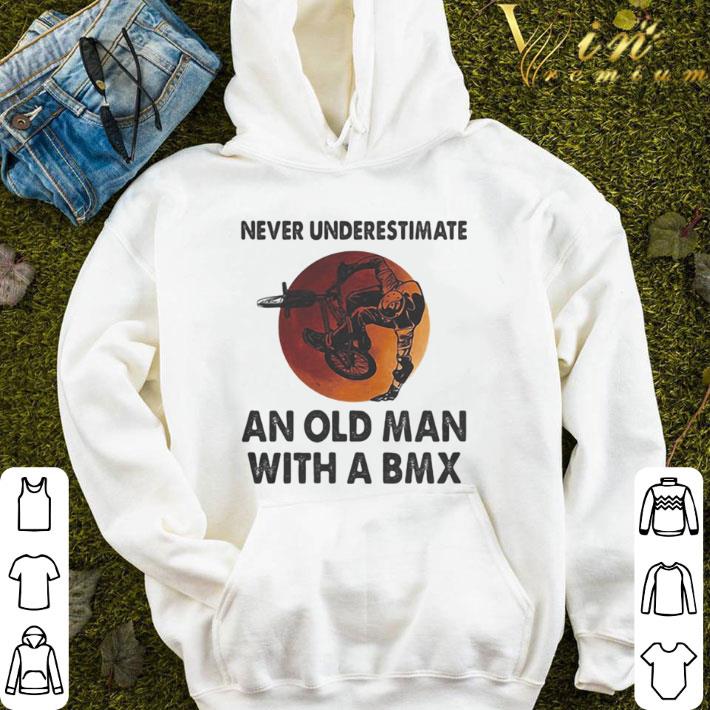 Never underestimate an old man with a BMX sunset shirt