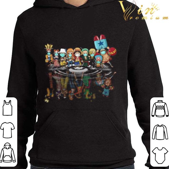 One Piece Characters Chibi Water Mirror Reflection Coronavirus shirt