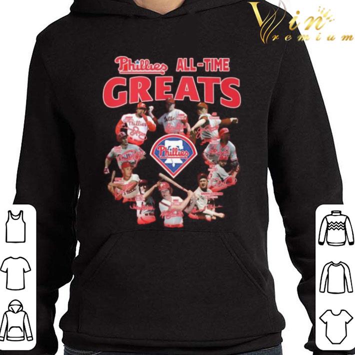 Philadelphia phillies alll time greats signatures shirt