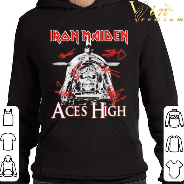 Skeleton iron maiden aces high shirt