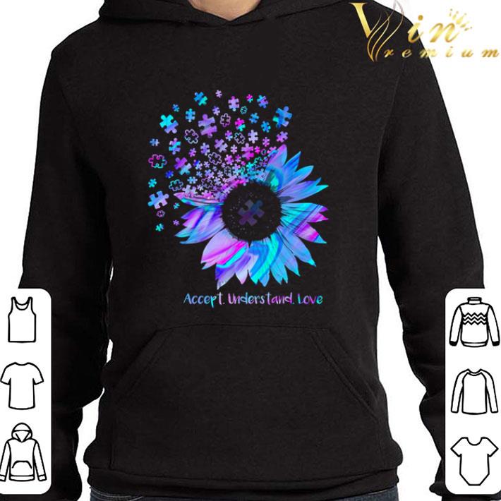 Sunflower Accept understand love autism awareness shirt