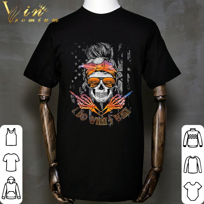 skull american flag shirt