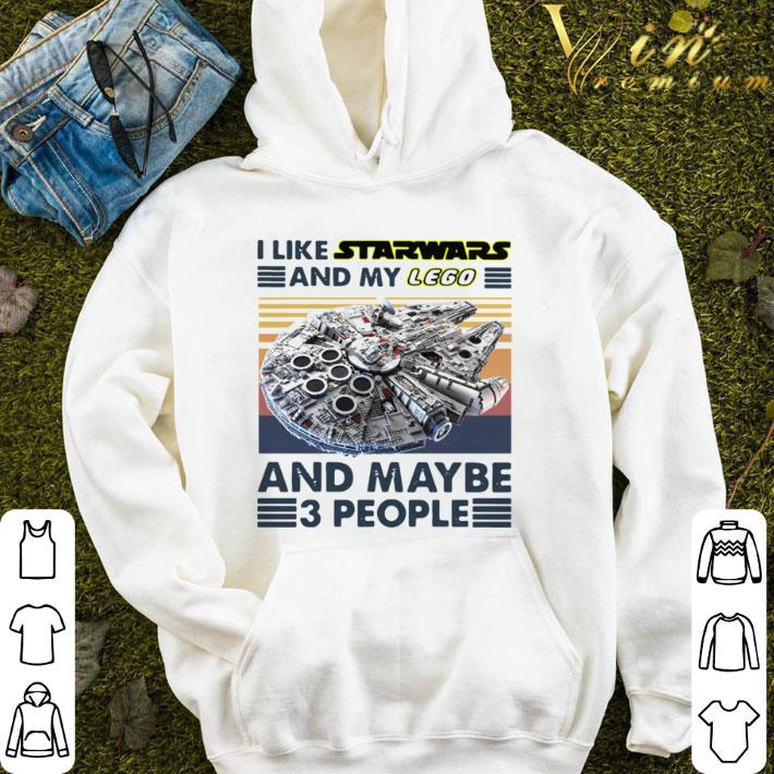 Vintage I Like Star Wars And My Lego And Maybe 3 People shirt