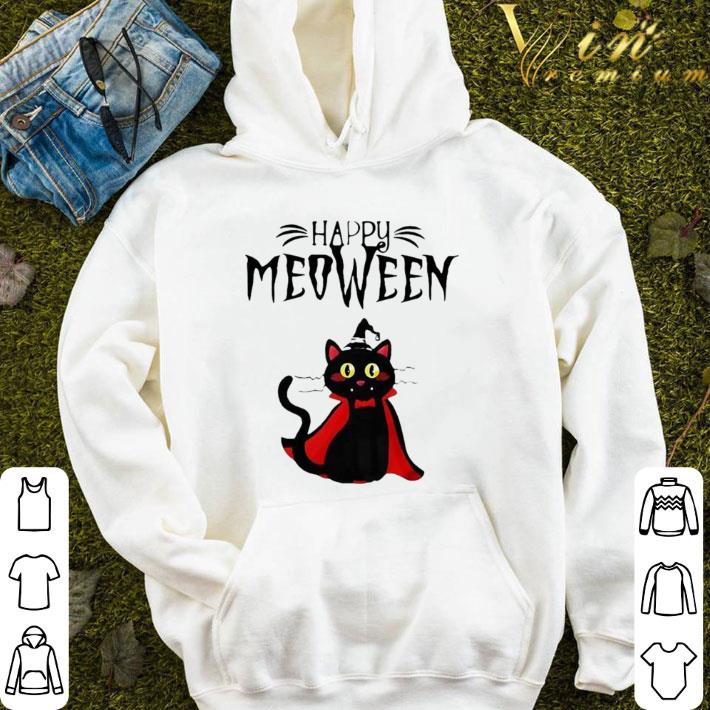Happy Meoween Black Cat Halloween shirt