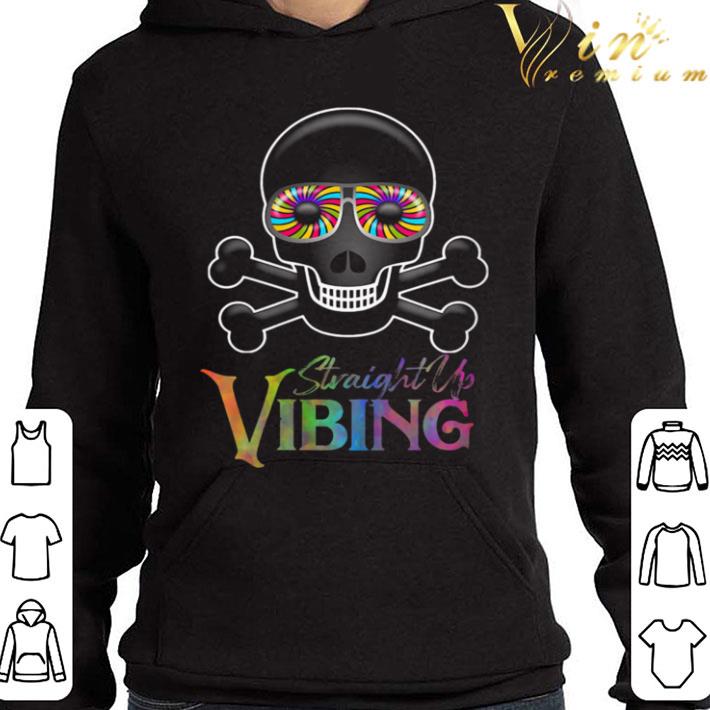 Straight Up Vibing Meme Psychedelic Skull shirt