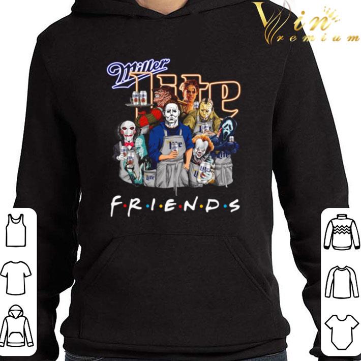 Friends Horror Movie Characters Drink Miller Lite shirt