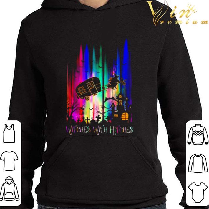 Halloween Camping Witches With Hitches Retro shirt
