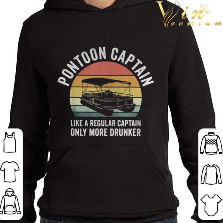 Pontoon captain like a regular captain only more drunker vintage shirt