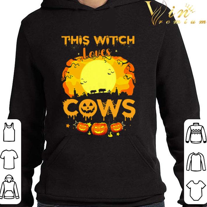 Halloween This Witch Loves Pigs Cows Pumpkins shirt