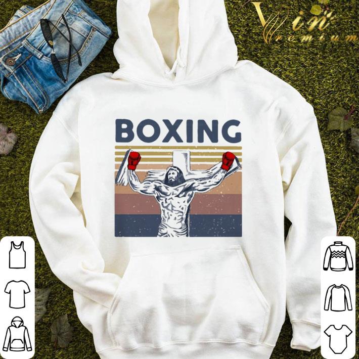 Vintage Boxing Jesus Cross shirt