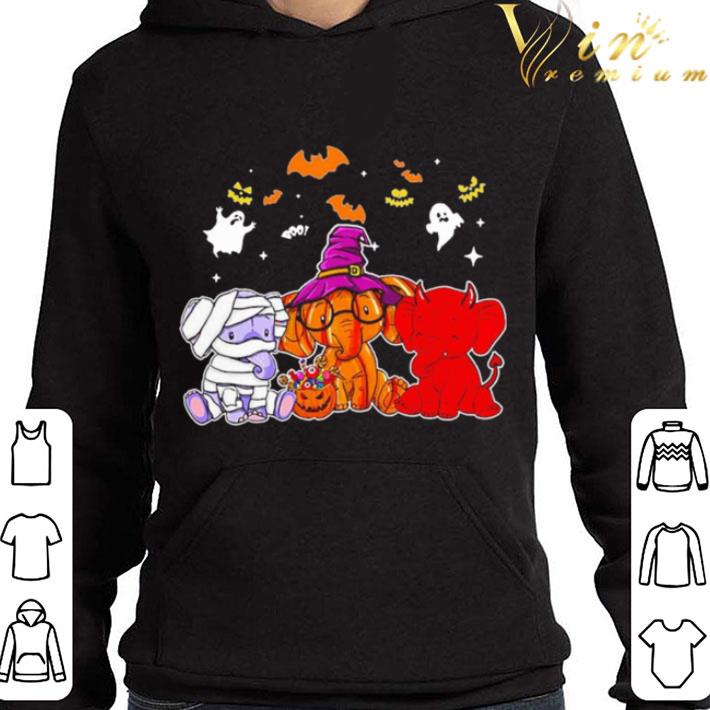 Elephants Boo Ghost Halloween shirt