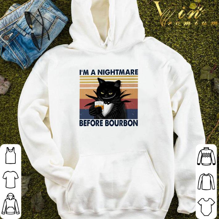 Jack Skellington Cat I’m A Nightmare Before Bourbon Vintage shirt