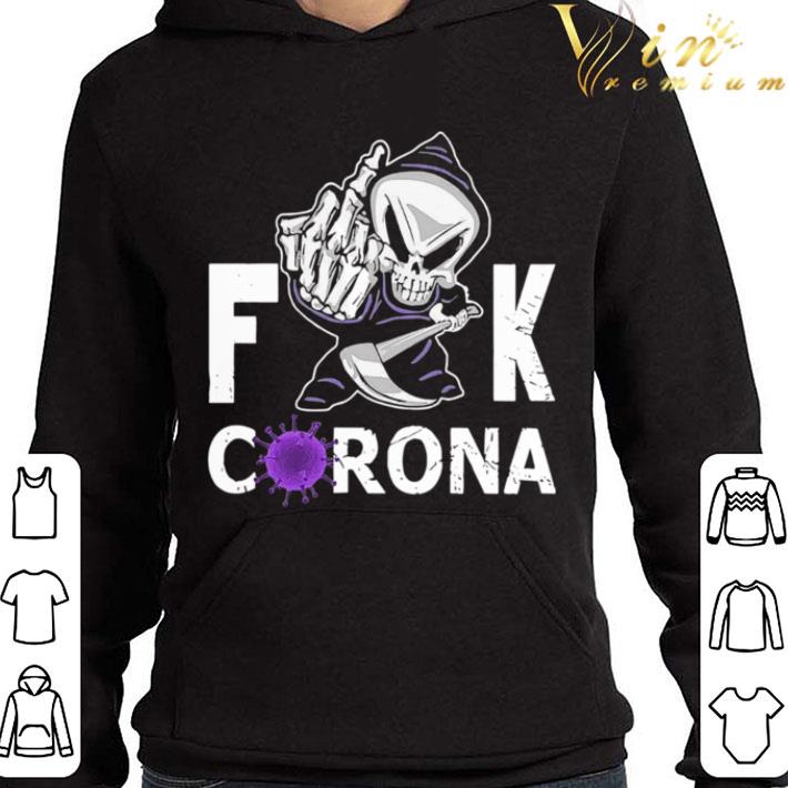Reaper Middle Finger Fuck Coronavirus shirt