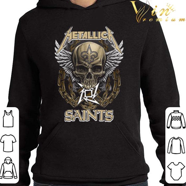 Skull Metallic mashup New Orleans Saints shirt