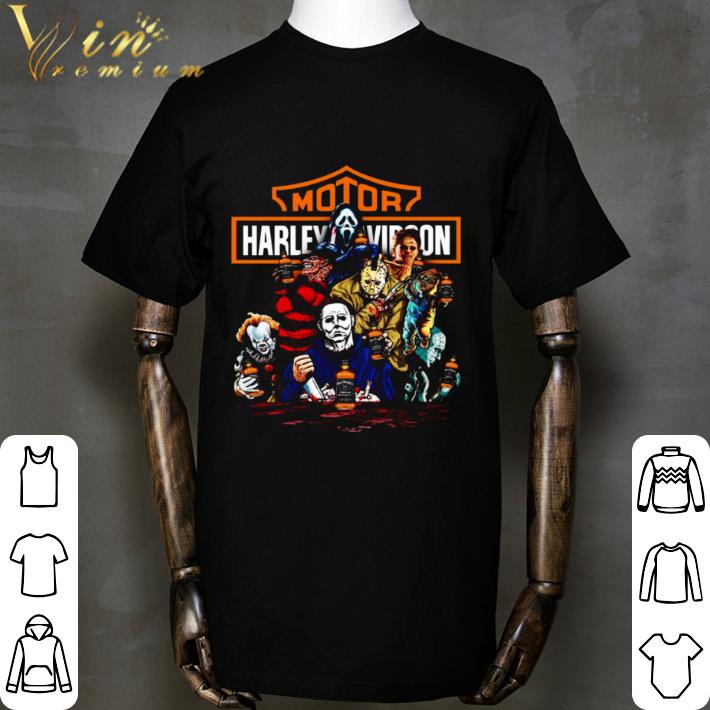 Harley Davidson mashup Horror Movie Characters and Jack Daniels shirt Harley Davidson mashup Horror Movie Characters and Jack Daniels shirt 2