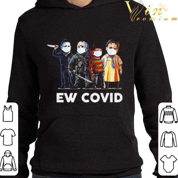 Halloween horror characters mask ew covid 19 shirt