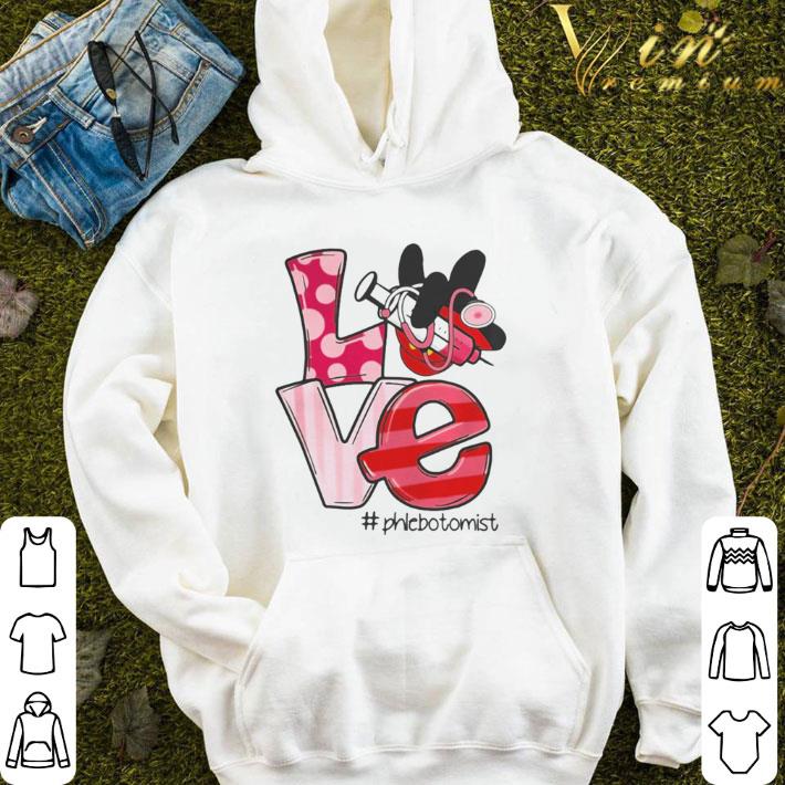 Love Phlebotomist Mickey Mouse shirt
