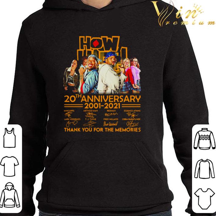 How High 20th anniversary 2002 2021 thank you for the memories shirt