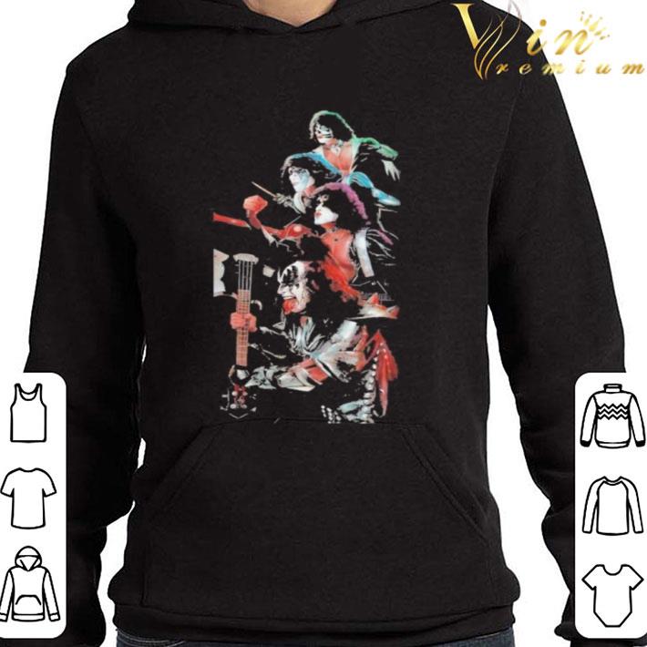 Kiss band members guitar shirt