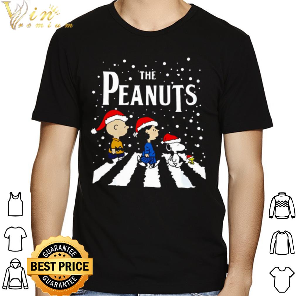 The Peanuts Snoopy Charlie Brown Lucy van Pelt Abbey Road Christmas shirt