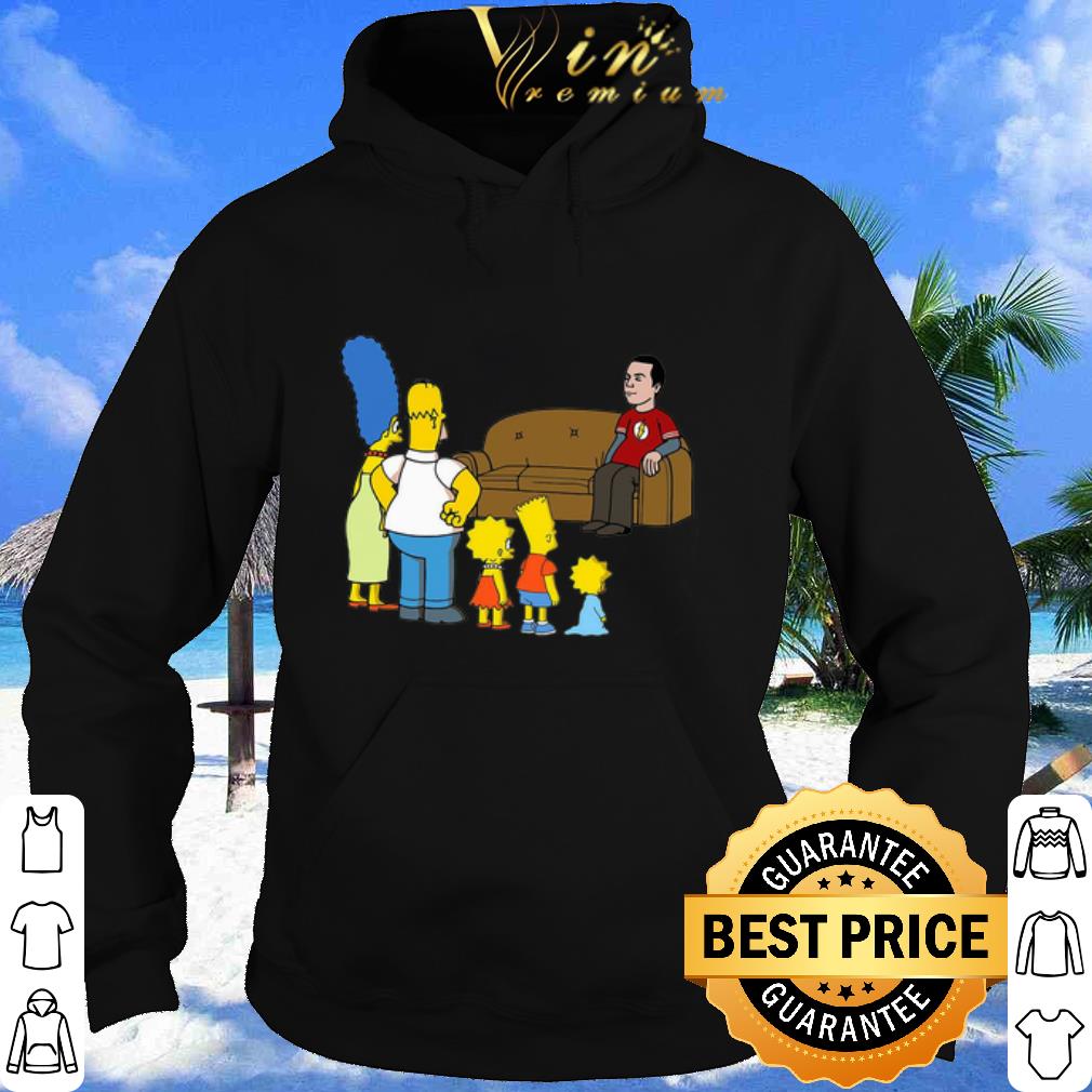 Top The Simpson family meet Sheldon Cooper shirt