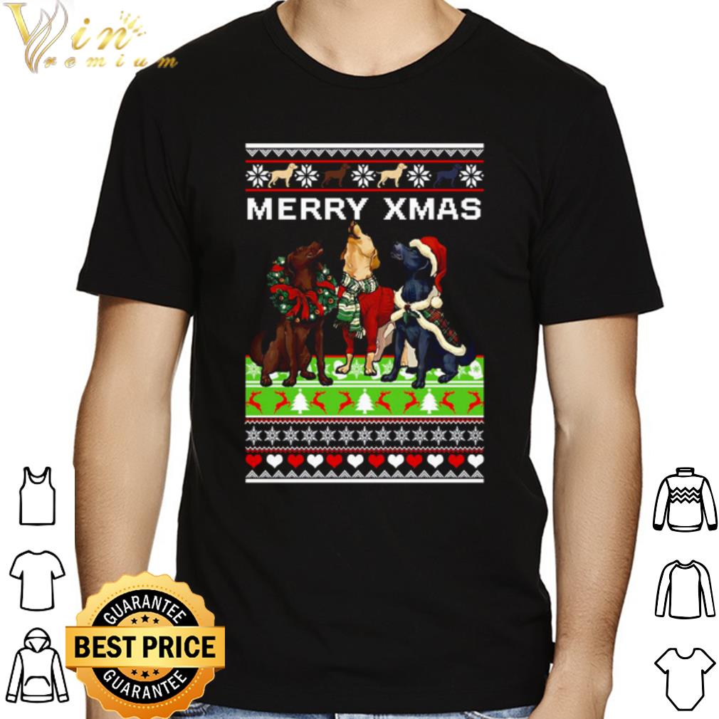 Labrador merry xmas ugly christmas shirt