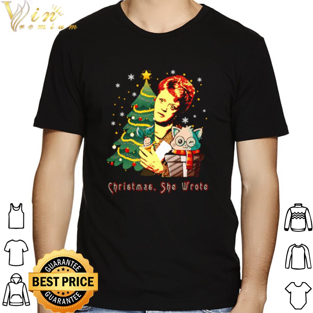 Jessica Fletcher Cat Christmas she wrote shirt