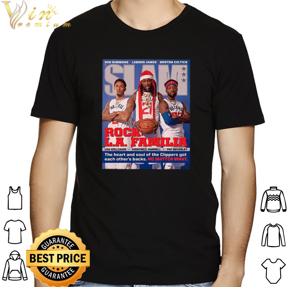 Lou williams Montrezl harrell Pat beverley Rock LA Familia shirt