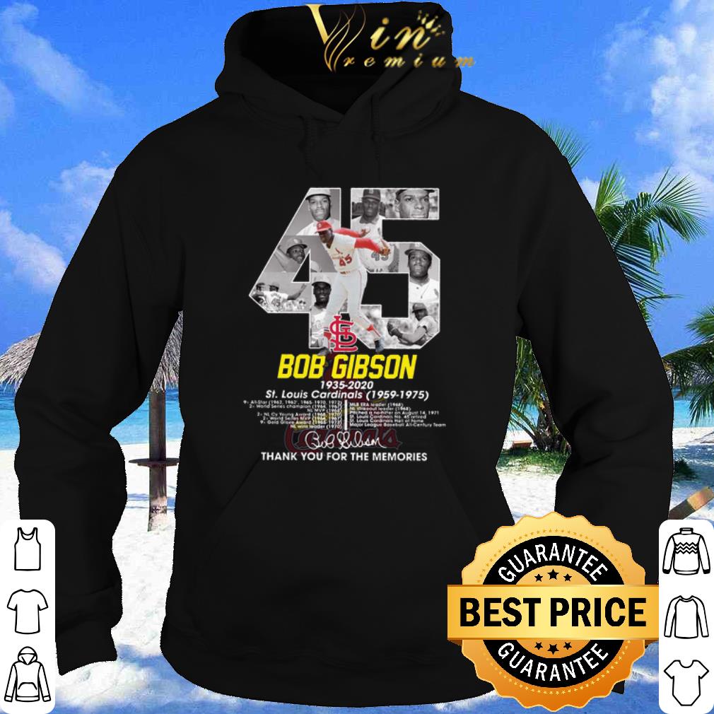 Best Bob Gibson 1935 2020 ST Louis Cardinals 1959 1975 thank you for memories shirt