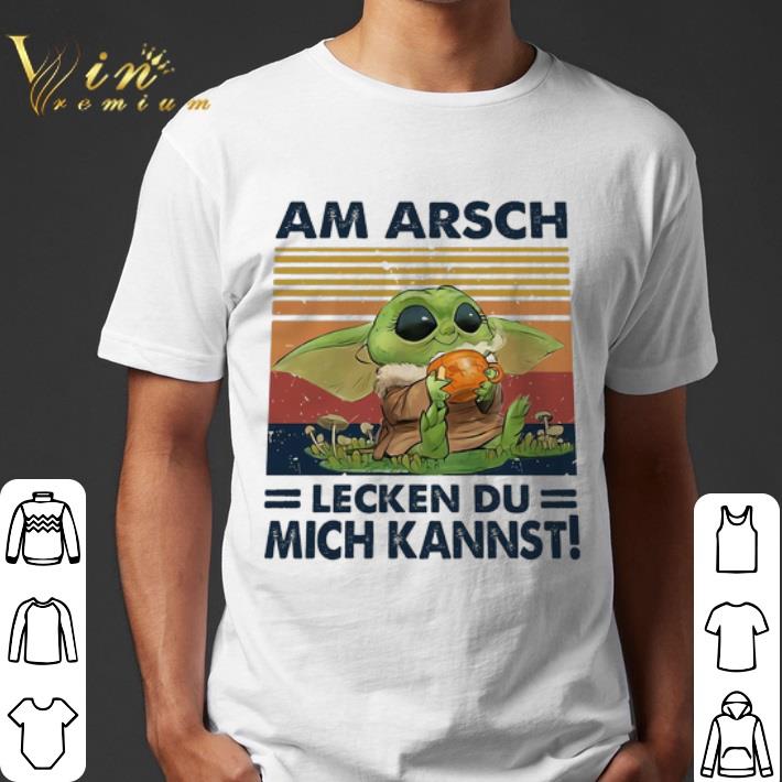 Baby yoda am arsch lecken du mich kannst shirt