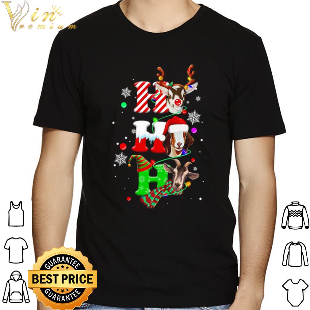 Goat Hohoho Merry Christmas shirt