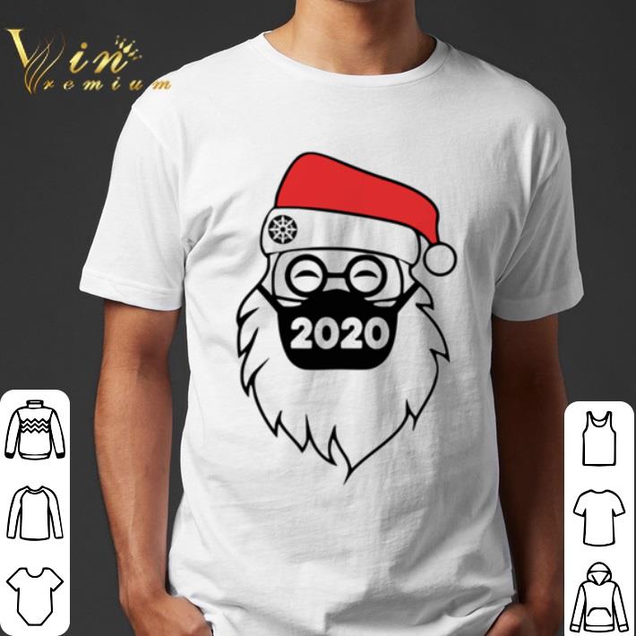 Santa wearing mask 2020 Christmas shirt
