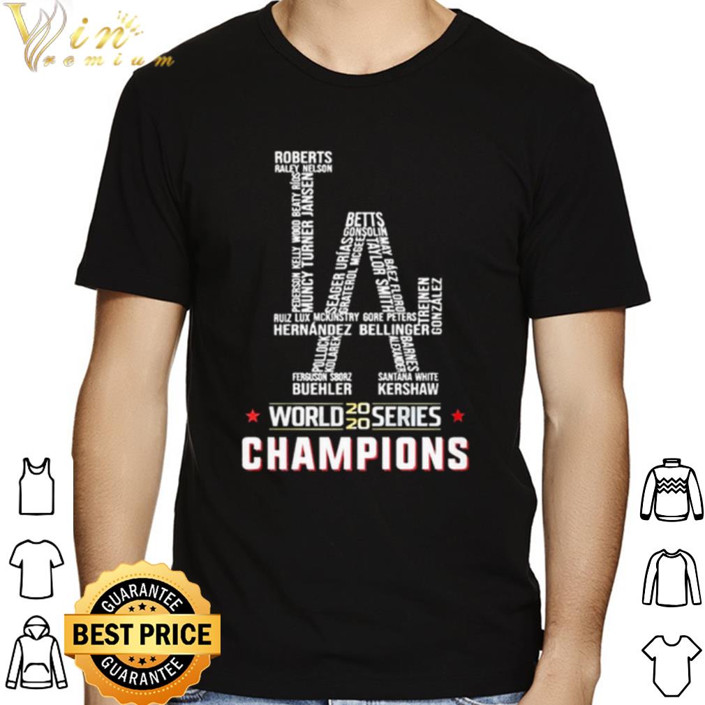 Los Angeles Dodgers world series champions 2020 shirt