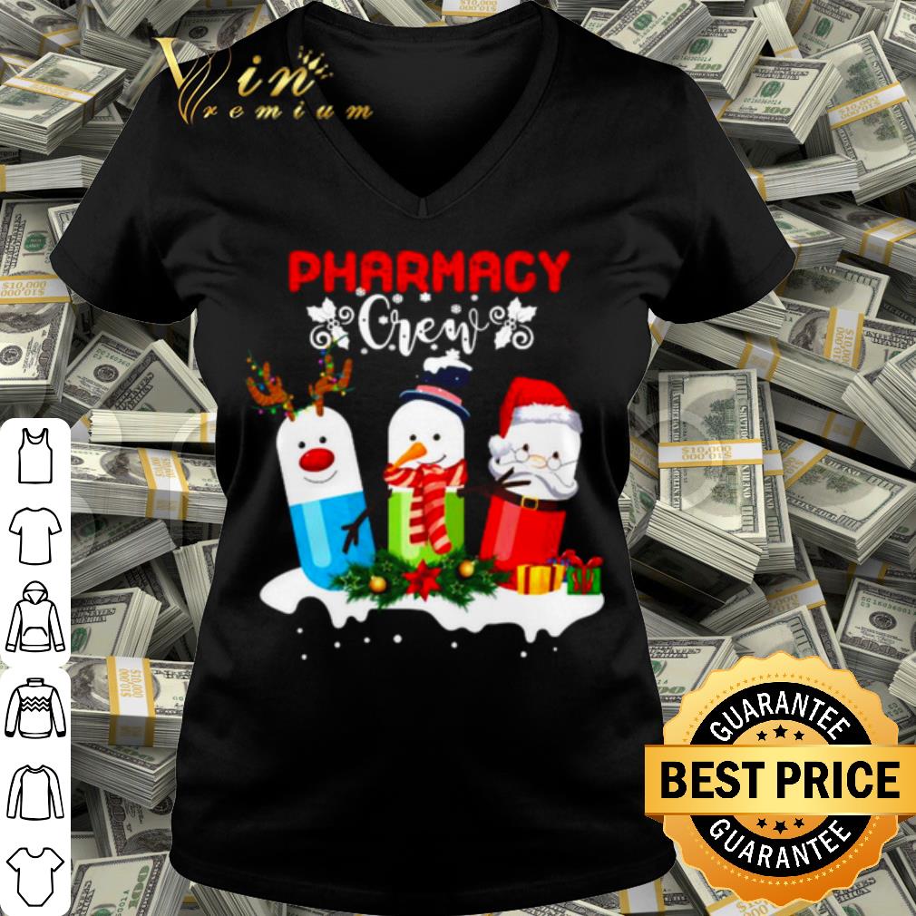 Top Pharmacy Crew Christmas Pills Snowman shirt hoodie, sweatshirt ...