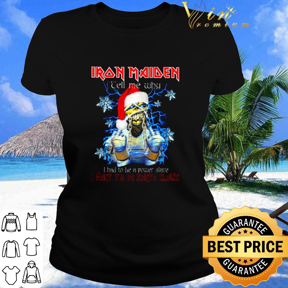 Iron Maiden tell me why I want to be Santa Claus Christmas shirt Iron Maiden tell me why I want to be Santa Claus Christmas shirt 2