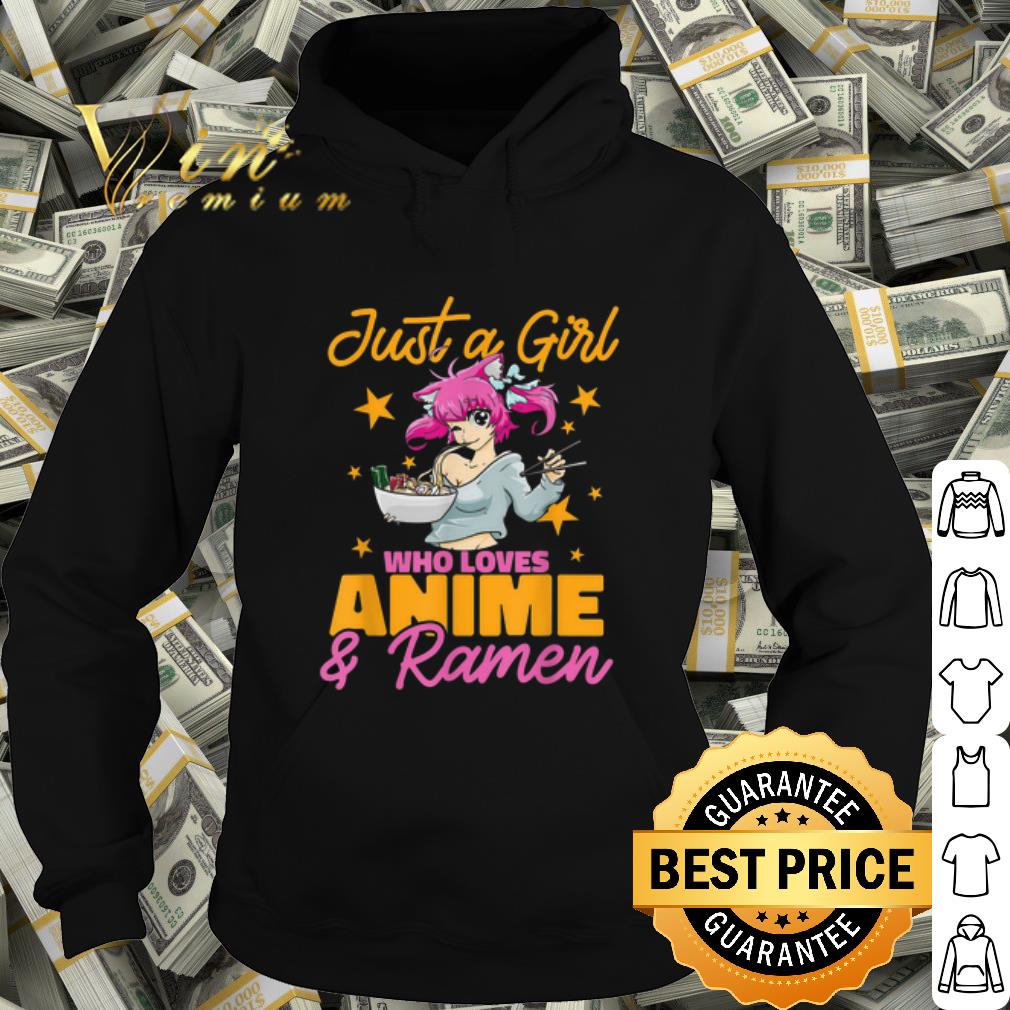 Top Anime Just a Girl Who Loves Anime and Ramen shirt