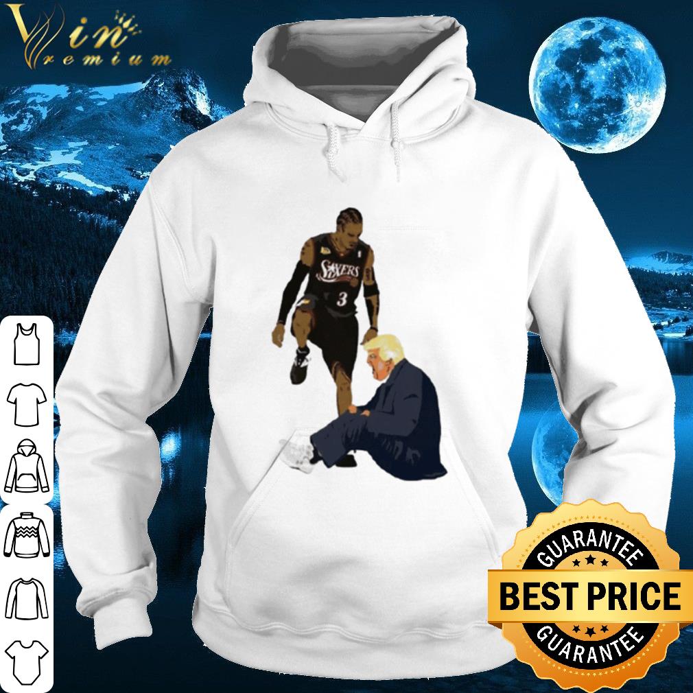 Allen Iverson steps over Donald Trump shirt