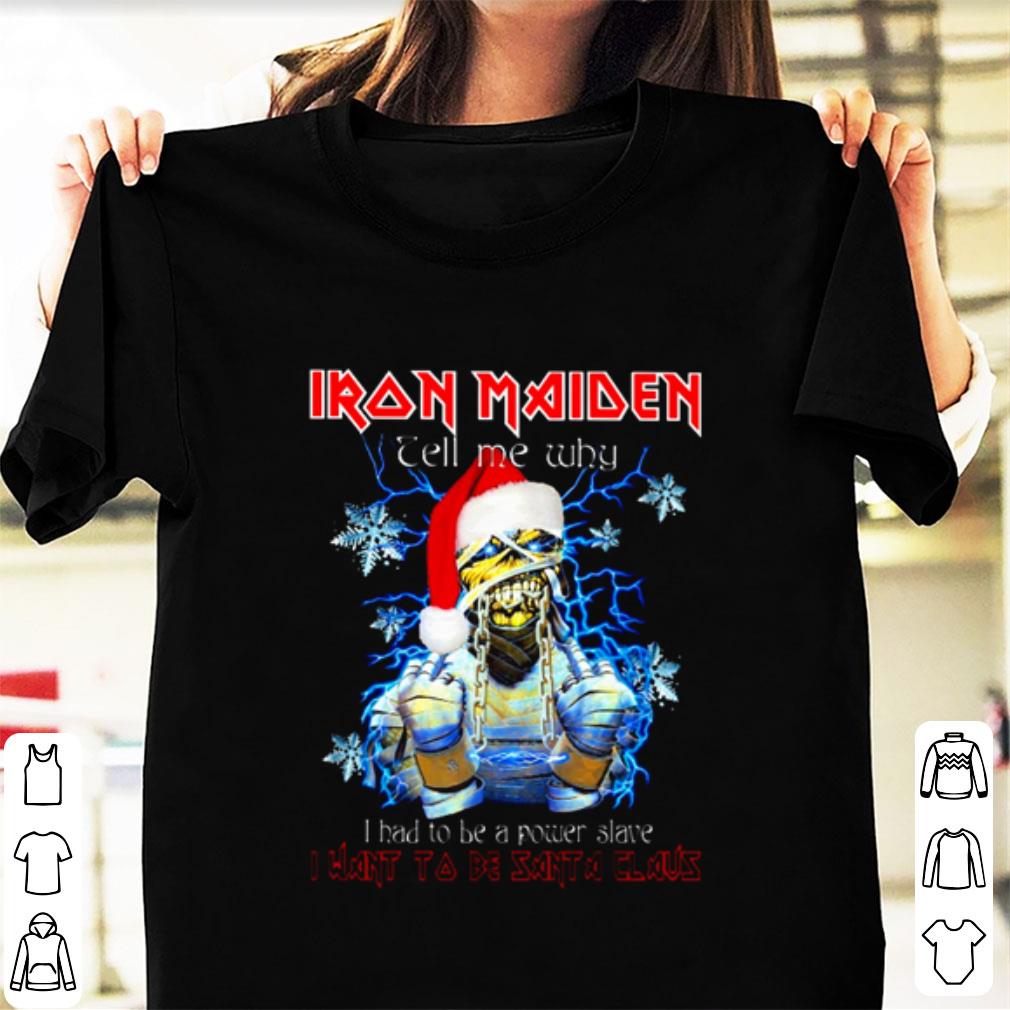 Iron Maiden tell me why I want to be Santa Claus Christmas shirt Iron Maiden tell me why I want to be Santa Claus Christmas shirt 1
