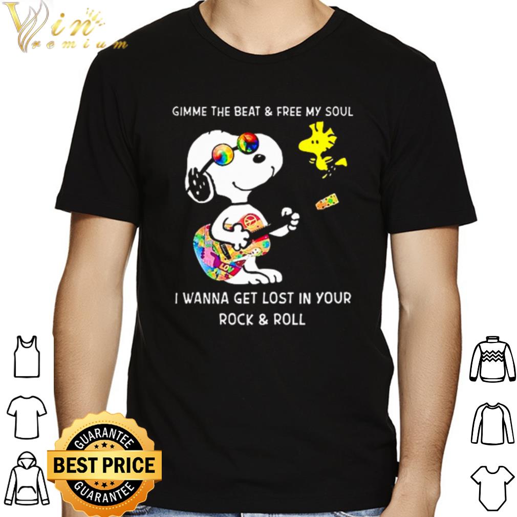 Snoopy Woodstock i wanna get lost in your rock & roll shirt
